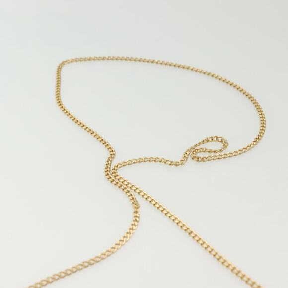 DIOR Chain Shoulder Bag Leather Black Gold - Picture 9 of 13